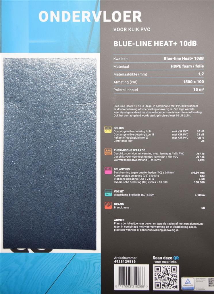 Productblad Blue-Line Heat+ 10dB