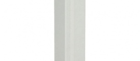 16374 Eind-hoekstuk 70x15 mm RAL9010