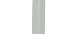 16376 Eind-hoekstuk 120x15 mm RAL9010