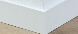 MDF plint 70x12 mm wit gefolied Amsterdam