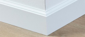 MDF plint 70x15 mm wit gefolied Praag