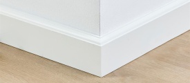MDF plint 70x15 mm RAL9010 gelakt Praag