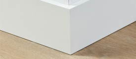 MDF plint 90x12 mm RAL9010 gelakt Amsterdam