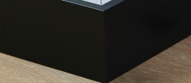 MDF plint 90x12 mm RAL9005 zwart gelakt Amsterdam