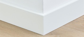 MDF plint 90x12 mm RAL9010 gelakt Berlijn