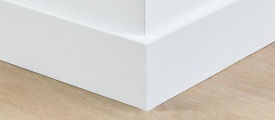 MDF plint 90x12 mm wit gefolied Berlijn