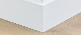 MDF plint 120x12 mm wit gefolied Amsterdam