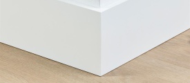 MDF plint 120x12 mm RAL9010 gelakt Amsterdam