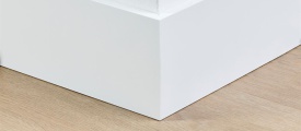 MDF plint 120x12 mm RAL9016 gelakt Amsterdam