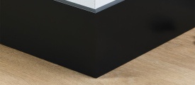 MDF plint 120x12 mm RAL9005 zwart gelakt Amsterdam