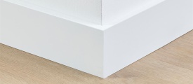 MDF plint 90x15 mm wit gefolied Amsterdam