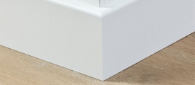 MDF plint 90x15 mm wit gefolied Berlijn