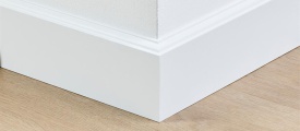 MDF plint 90x15 mm wit gefolied Praag