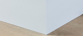 MDF plint 120x15 mm wit gefolied Berlijn