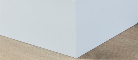 MDF plint 120x15 mm wit gefolied Praag