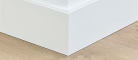 MDF plint 120x15 mm RAL9010 gelakt Praag