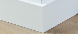 MDF plint 90x15 mm RAL9010 gelakt Amsterdam