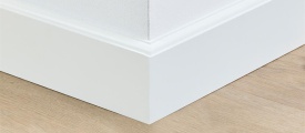 MDF plint 90x15 mm RAL9010 gelakt Praag