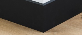 MDF plint 120x15 mm zwart gefolied Amsterdam