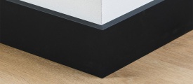 MDF plint 90x15 mm zwart gefolied Amsterdam