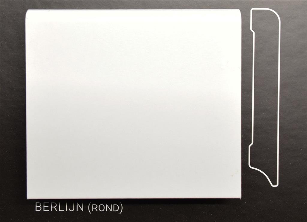 MDF plinten 90x15mm wit gefolied - Berlijn