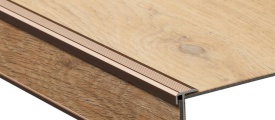 Trapprofiel Brons voor PVC
