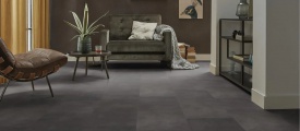 Interieur met Ambiant Baroso Anthracite PVC tegels