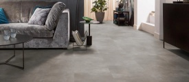 Interieur met Ambiant Piazzo Warm Grey PVC tegels