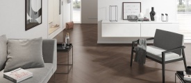 Monastro Visgraat XL 90 visgraat plak PVC sfeerfoto in woonkamer