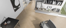Monastro Visgraat XL 92 visgraat plak PVC sfeerfoto in woonkamer
