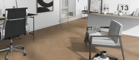 Monastro Visgraat XL 93 visgraat plak PVC sfeerfoto in woonkamer