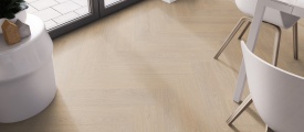 Terreno Visgraat XL Click 61 visgraat click PVC sfeerfoto in woonkamer