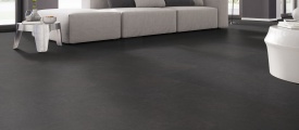 Touchstone Medium 101 PVC tegel steenlook plak PVC sfeerfoto in woonkamer