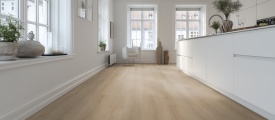 Belakos Puro 460 plak PVC plank in een sfeervolle woonruimte met natuurlijke uitstraling