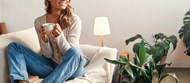 Bodiax Aringa Honey Cream visgraat plak PVC als vloer in een interieur