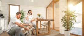 Bodiax Ivar BP400 Click 474 Donker Eiken PVC plank click pvc in woonkamer sfeerfoto