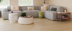 Castell Ultimate 880 181 Cedar Maple PVC plank plak pvc in woonkamer sfeerfoto