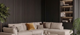 Gelasta Purio Double Smoked 1040 plak PVC plank in woonkamer sfeerfoto