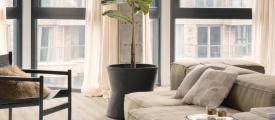 sfeerfoto Blackjack Oak PVC plank click pvc in woonkamer SKU 22210