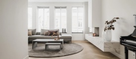 Therdex Herringbone Chevron Click 6042 visgraat click pvc in woonkamer sfeerfoto