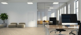 Therdex XL Visgraat 9070 visgraat plak pvc in woonkamer sfeerfoto