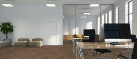Therdex Hongaarse punt Premier 6585 Hongaarse punt plak pvc in woonkamer sfeerfoto
