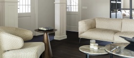 Therdex Walnut 12053 PVC plank click pvc in woonkamer sfeerfoto