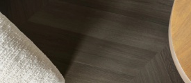 Therdex Select 6535 Hongaarse punt plak pvc in woonkamer sfeerfoto