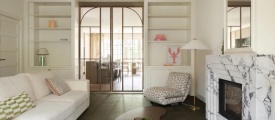 Therdex Select 6535 Hongaarse punt click pvc in woonkamer sfeerfoto