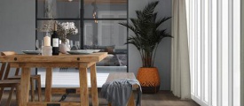 VivaFloors Black Forest 4530 plak PVC plank sfeerbeeld in een eigentijds interieur