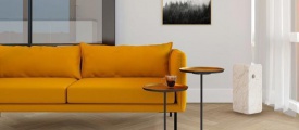 VivaFloors Bologna 7810 plak PVC visgraat sfeerbeeld in een eigentijds interieur