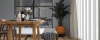 sfeerfoto van PVC plank 6860 in woonkamer met rustige houtdessin