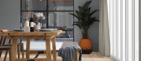 VivaFloors Luxor 7210 plak PVC plank toegepast in een stijlvolle woonkamer