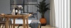 sfeerfoto van PVC plank 7220 in woonkamer met rustige houtdessin